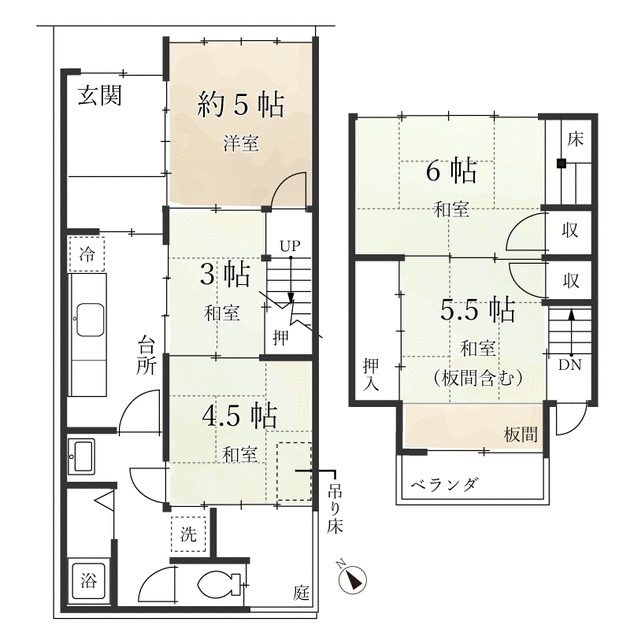 清水五条駅徒歩4分！和室・洋室あり☆駅近・地域密着型飲食店居抜き物件